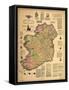 Home Rule Map of Ireland-Dan Sproul-Framed Stretched Canvas