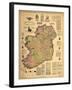 Home Rule Map of Ireland-Dan Sproul-Framed Art Print