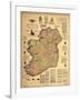 Home Rule Map of Ireland-Dan Sproul-Framed Art Print