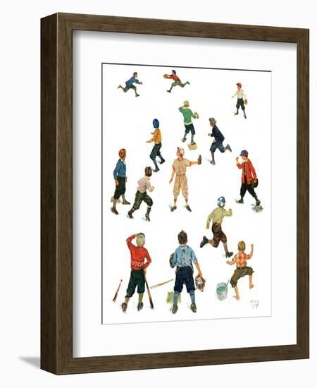 "Home Run,"April 26, 1930-Eugene Iverd-Framed Giclee Print