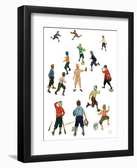 "Home Run,"April 26, 1930-Eugene Iverd-Framed Giclee Print