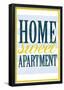 Home Sweet Apartment Retro-null-Framed Poster