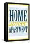 Home Sweet Apartment Retro-null-Framed Stretched Canvas