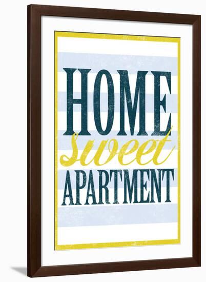 Home Sweet Apartment Retro-null-Framed Art Print