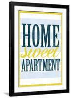 Home Sweet Apartment Retro-null-Framed Art Print