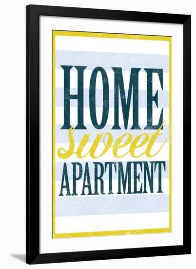 Home Sweet Apartment Retro-null-Framed Art Print