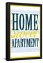 Home Sweet Apartment Retro-null-Framed Poster