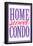 Home Sweet Condo Retro-null-Framed Poster