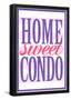 Home Sweet Condo Retro-null-Framed Poster
