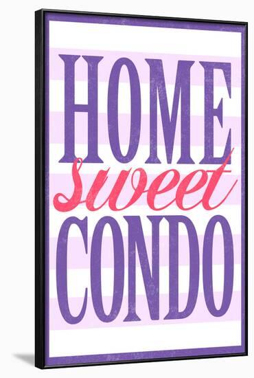 Home Sweet Condo Retro-null-Framed Poster