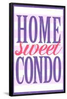 Home Sweet Condo Retro-null-Framed Poster