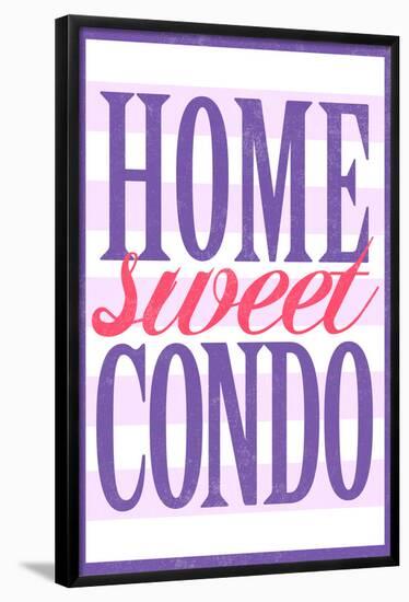 Home Sweet Condo Retro-null-Framed Poster