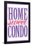 Home Sweet Condo Retro-null-Framed Poster