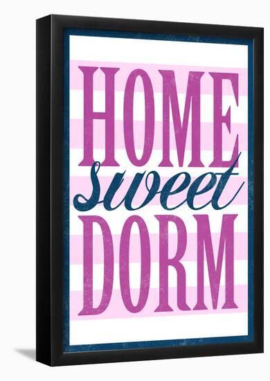 Home Sweet Dorm Retro-null-Framed Poster