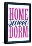 Home Sweet Dorm Retro-null-Framed Poster