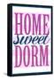 Home Sweet Dorm Retro-null-Framed Stretched Canvas