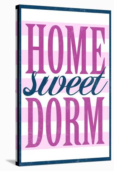 Home Sweet Dorm Retro-null-Stretched Canvas