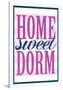 Home Sweet Dorm Retro-null-Framed Poster