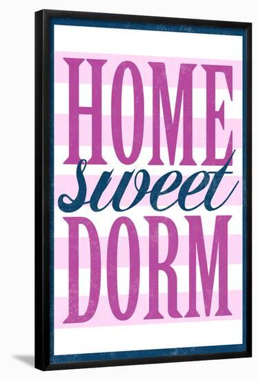 Home Sweet Dorm Retro-null-Framed Poster