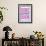 Home Sweet Dorm Retro-null-Framed Art Print displayed on a wall