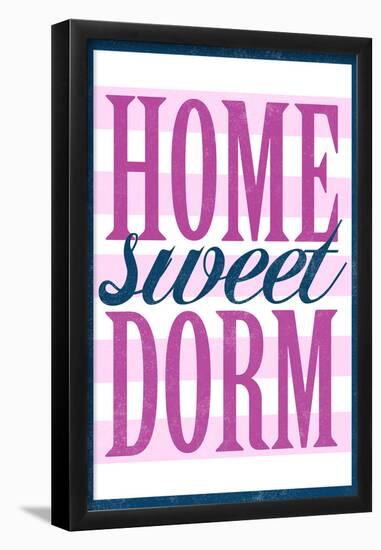 Home Sweet Dorm Retro-null-Framed Poster