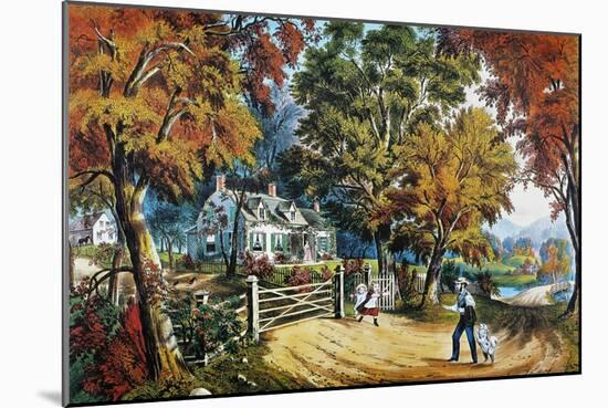 Home Sweet Home, 1869-Currier & Ives-Mounted Giclee Print