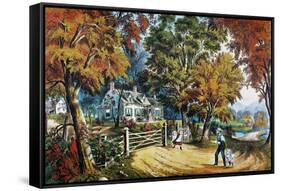 Home Sweet Home, 1869-Currier & Ives-Framed Stretched Canvas