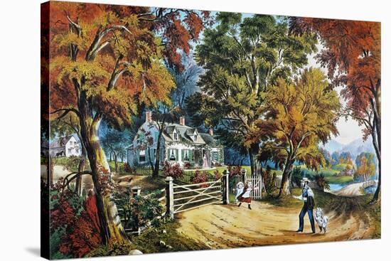 Home Sweet Home, 1869-Currier & Ives-Stretched Canvas