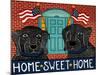 Home Sweet Home Black-Stephen Huneck-Mounted Giclee Print