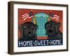 Home Sweet Home Black-Stephen Huneck-Framed Giclee Print