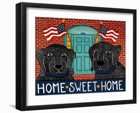 Home Sweet Home Black-Stephen Huneck-Framed Giclee Print