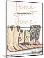 Home Sweet Home Boots in Shape-Josefina-Mounted Art Print
