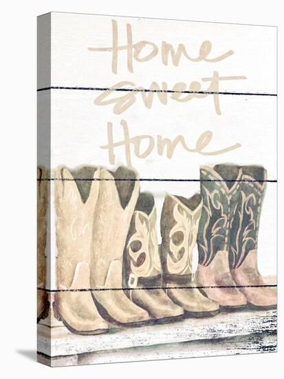 Home Sweet Home Boots in Shape-Josefina-Stretched Canvas