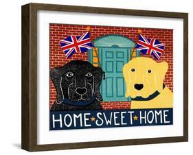 Home Sweet Home Brit Black Yellow-Stephen Huneck-Framed Giclee Print