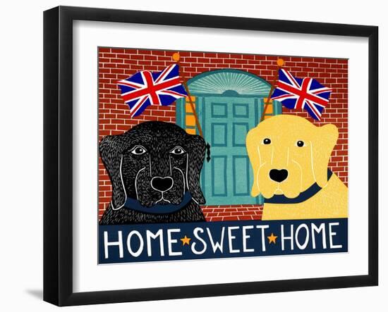 Home Sweet Home Brit Black Yellow-Stephen Huneck-Framed Giclee Print