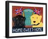 Home Sweet Home Brit Black Yellow-Stephen Huneck-Framed Giclee Print