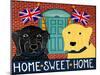 Home Sweet Home Brit Black Yellow-Stephen Huneck-Mounted Giclee Print