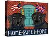Home Sweet Home Brit Black-Stephen Huneck-Stretched Canvas