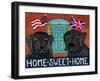 Home Sweet Home Brit Black-Stephen Huneck-Framed Giclee Print