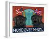 Home Sweet Home Brit Black-Stephen Huneck-Framed Giclee Print