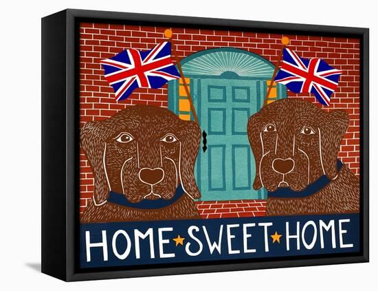 Home Sweet Home Brit Choc Choc-Stephen Huneck-Framed Stretched Canvas