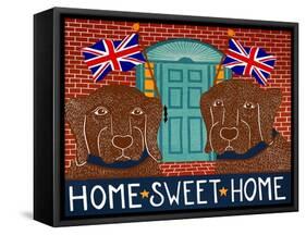 Home Sweet Home Brit Choc Choc-Stephen Huneck-Framed Stretched Canvas