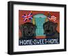 Home Sweet Home Brit Usa Black-Stephen Huneck-Framed Giclee Print