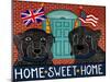 Home Sweet Home Brit Usa Black-Stephen Huneck-Mounted Giclee Print