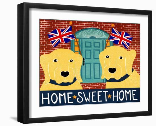 Home Sweet Home Brit Yellow Yellow-Stephen Huneck-Framed Giclee Print