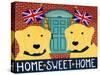 Home Sweet Home Brit Yellow Yellow-Stephen Huneck-Stretched Canvas