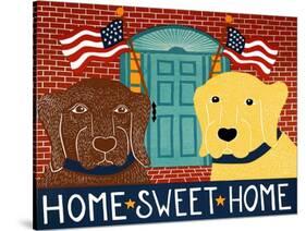 Home Sweet Home Choc Yellow-Stephen Huneck-Stretched Canvas