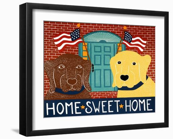 Home Sweet Home Choc Yellow-Stephen Huneck-Framed Giclee Print