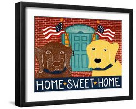 Home Sweet Home Choc Yellow-Stephen Huneck-Framed Giclee Print