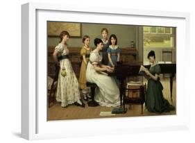 Home, Sweet Home (detail)-George Dunlop Leslie-Framed Giclee Print